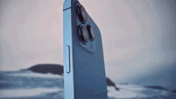 Rotating Iphone 14 Pro Front Screen Button Features GIF