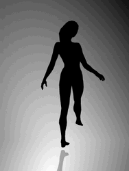 Rotating Lady Illusion GIF