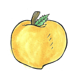 Rotating Peach Moving Graphic Arts GIF