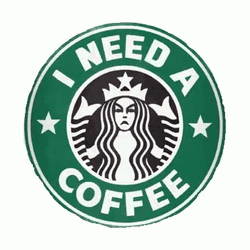 Rotating Starbucks Logo Mobile Art GIF