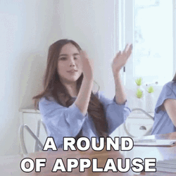 Round Of Applause Cute Girl GIF