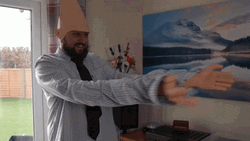 Round Of Applause Wide Arms GIF
