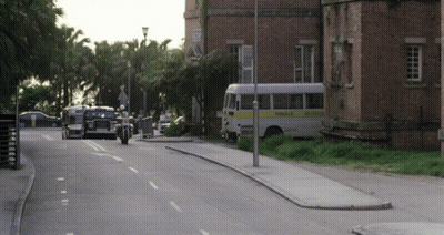 Row of Buses Parked Saying Bus Service
