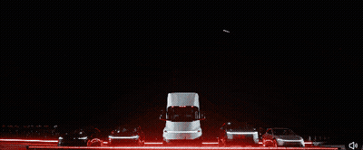 Row Of Cars Parked In Dark Area GIF