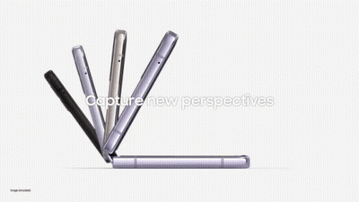 Row Of Cell Phones Capture New Perspectives GIF