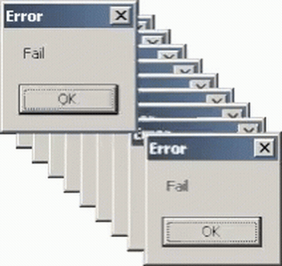 Row Of Error Messages GIF