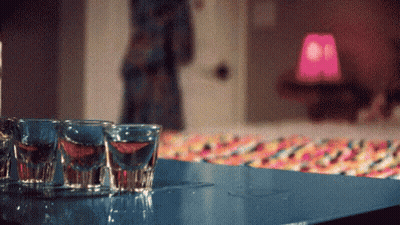 Row Of Shot Glasses GIF
