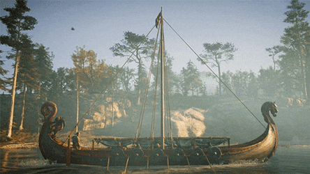 Rowing Machine Form Viking Ship GIF