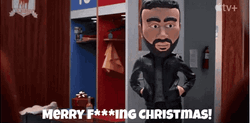 Roy Kent Ted Lasso Merry Christmas GIF