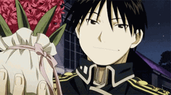 Roy Mustang Fullmetal Alchemist Flowers For You GIF