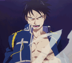 Roy Mustang Fullmetal Alchemist Serious Angry Talk GIF
