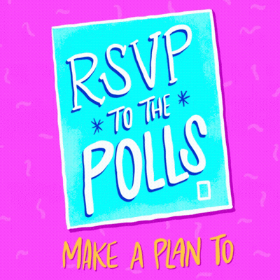 RSVP To The Polls Poster GIF