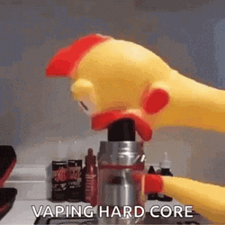 Rubber Chicken Hard Core Vape GIF