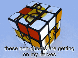 Rubik's Cube Getting On My Nerves GIF