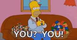 Rubik's Cube Homer Simpsons You GIF