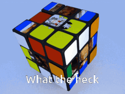 Rubik's Cube What The Heck GIF