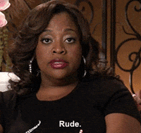 Rude Black Woman In Black GIF