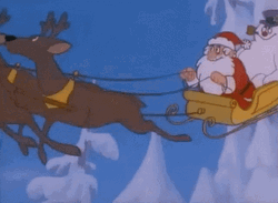 Rudolph Santa Claus And Frosty The Snowman  GIF