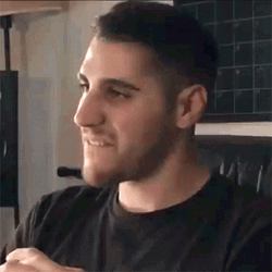Rudy Ayoub Awkward Biting Lip GIF