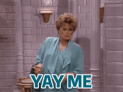 Rue McClanahan Yay Me Narcissist Meme GIF