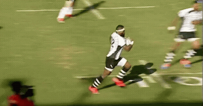 Rugby Player Running Being Tackled GIF