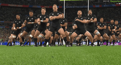 Rugby Players Performing Haka GIF
