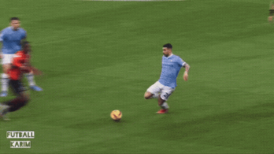 Rugby Players Running On Field In Front Of NRL.com Sign GIF