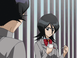 Angry Rukia Kuchiki Cute Smile GIF | GIFDB.com