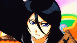 Rukia Kuchiki Serious Face GIF