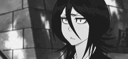 Rukia Kuchiki Upset Bowing Head GIF