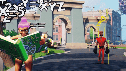 Rumbleverse Game Drop Kick GIF