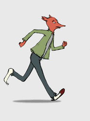 Run Fox Animation GIF