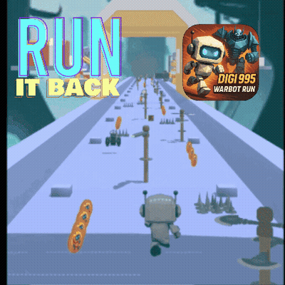 Run It Back Video Game On Computer Screen GIF