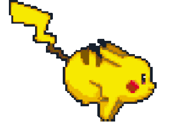 Run Pikachu Sticker GIF