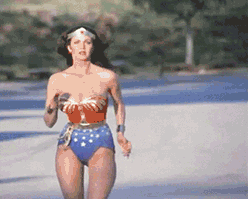 Run Wonder Woman GIF