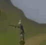 Runescape Throwing Sword In Air GIF