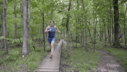 Runner Outdoor Forest Trail GIF