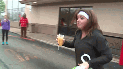 Runner Robin Baumgarten Funny Drink GIF