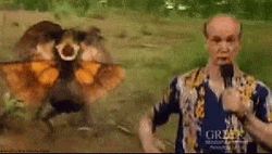 Running Away From Dilophosaurus GIF