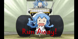 Running Away From Monster Truck GIF