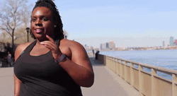 Running Cece Olisa Body Positivity GIF