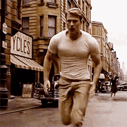 Running Chris Evans GIF