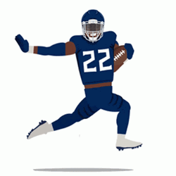 Running Derrick Henry Stiff Arm GIF