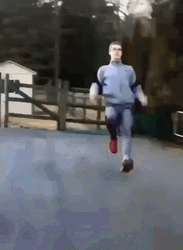 Running Fast Hilarious Clip GIF