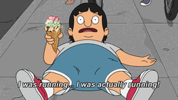 Running Gene Belcher  GIF