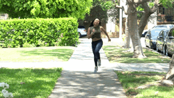 Running Hopping Lady