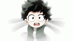 Running Little Izuku Midoriya GIF