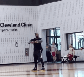 Running Man Kyrie Irving Cleveland Training GIF