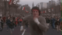 Running Man Sylvester Stallone Rocky GIF