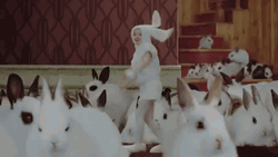 Running Man White Human Bunny Dancing GIF